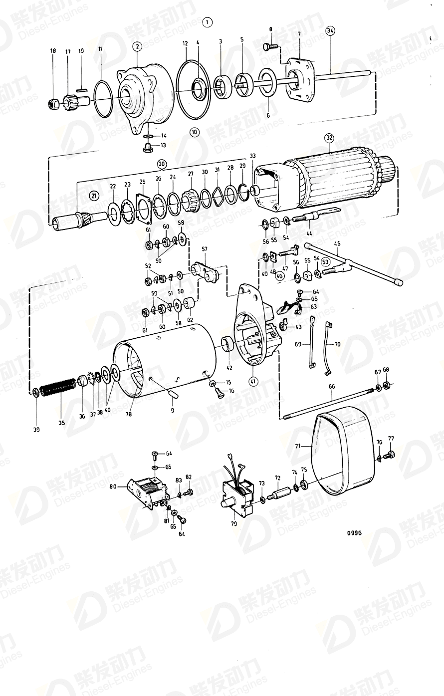 VOLVO Armature bearing 844408 Drawing